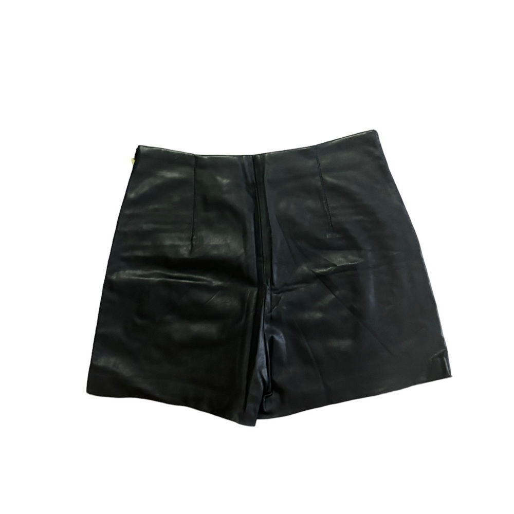 Zara faux leather mini skirt size small - Picture 3 of 11